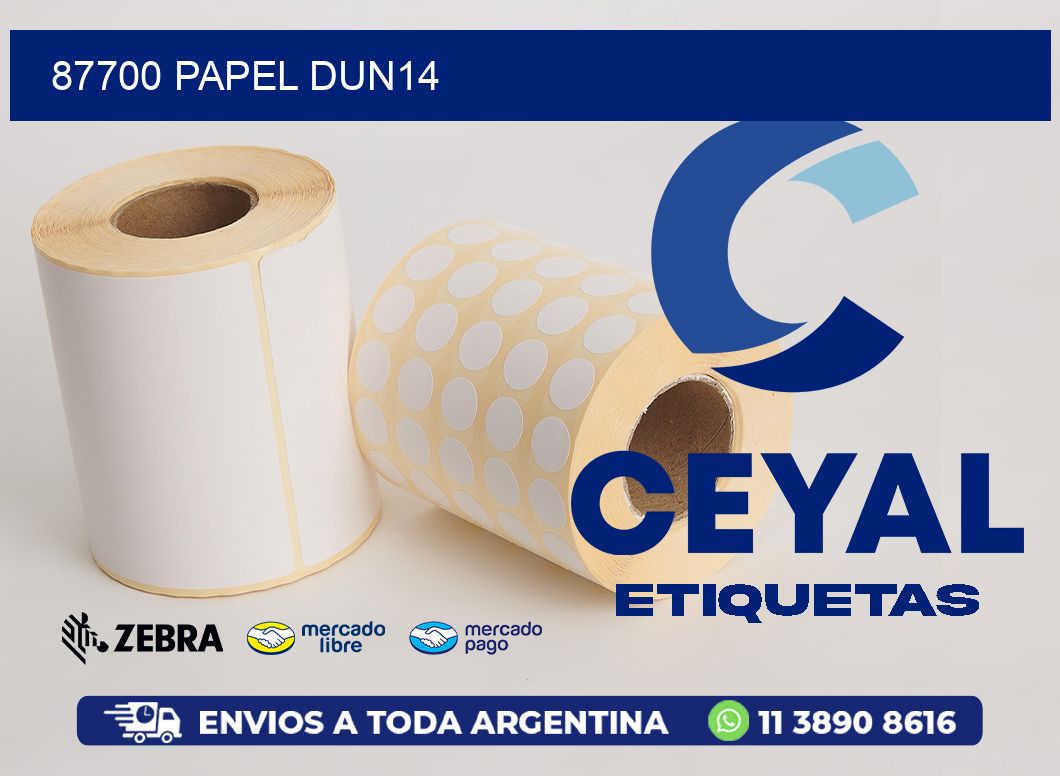 87700 PAPEL DUN14