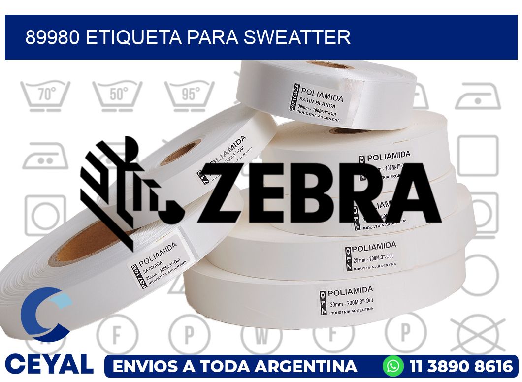 89980 ETIQUETA PARA SWEATTER
