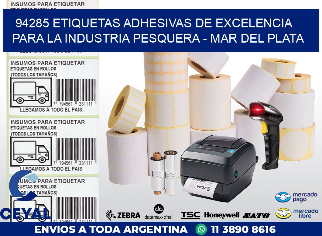 94285 ETIQUETAS ADHESIVAS DE EXCELENCIA PARA LA INDUSTRIA PESQUERA – MAR DEL PLATA