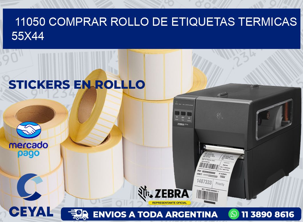 11050 COMPRAR ROLLO DE ETIQUETAS TERMICAS 55X44