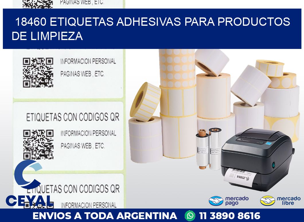 18460 ETIQUETAS ADHESIVAS PARA PRODUCTOS DE LIMPIEZA