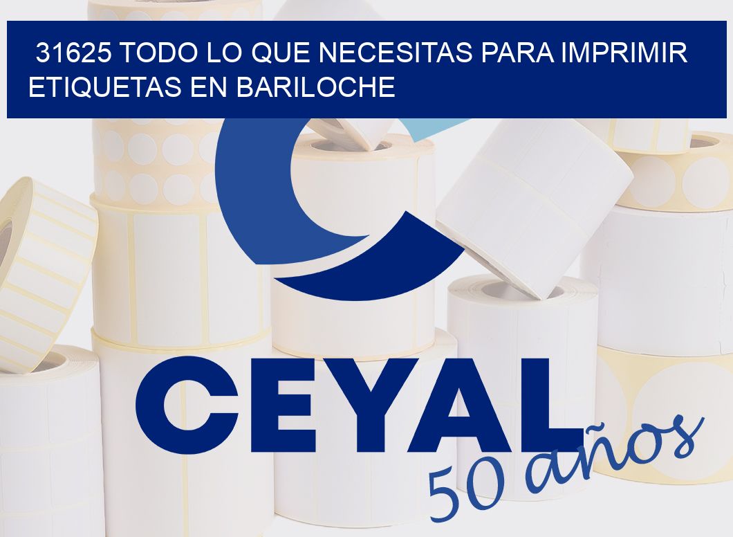 31625 TODO LO QUE NECESITAS PARA IMPRIMIR ETIQUETAS EN BARILOCHE
