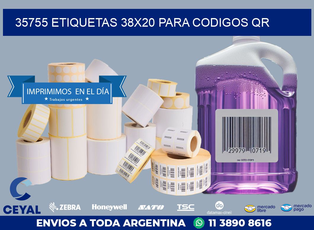 35755 ETIQUETAS 38X20 PARA CODIGOS QR