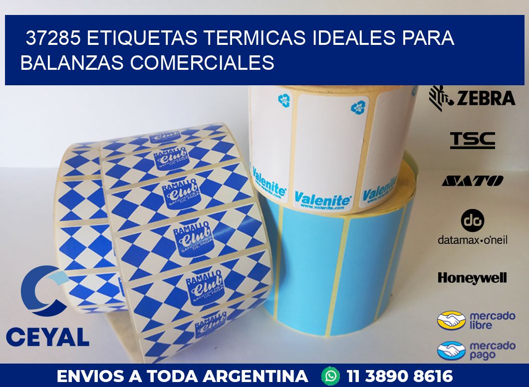 37285 ETIQUETAS TERMICAS IDEALES PARA BALANZAS COMERCIALES