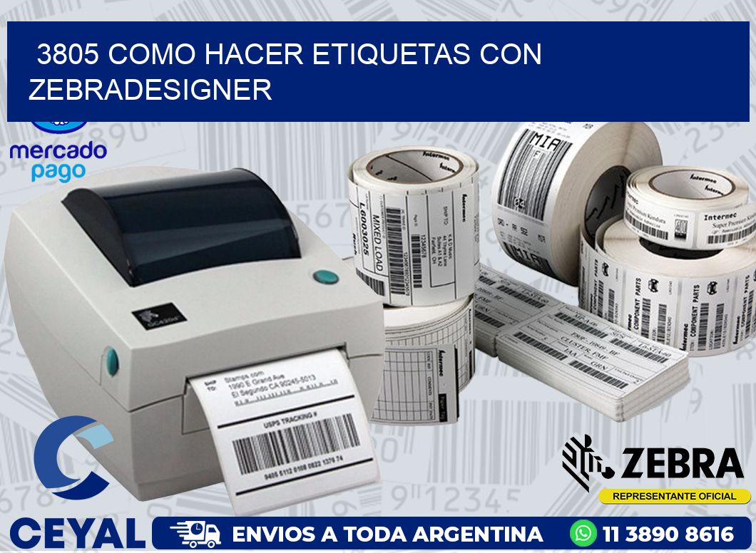 3805 COMO HACER ETIQUETAS CON ZEBRADESIGNER