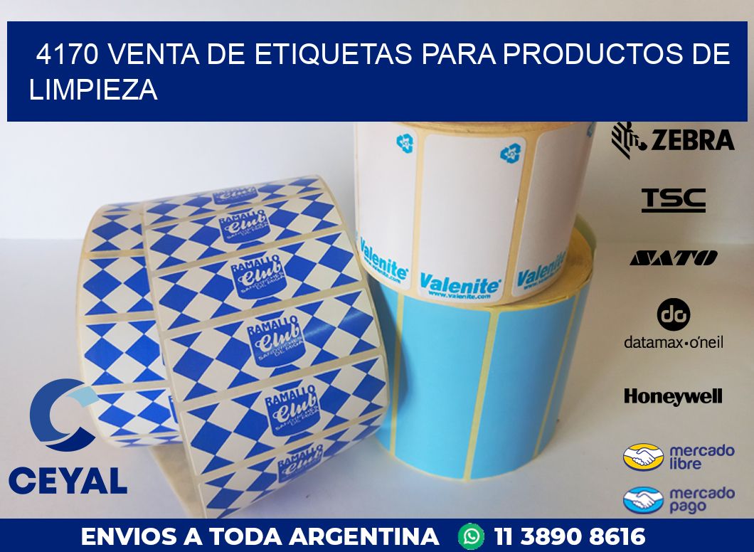 4170 VENTA DE ETIQUETAS PARA PRODUCTOS DE LIMPIEZA