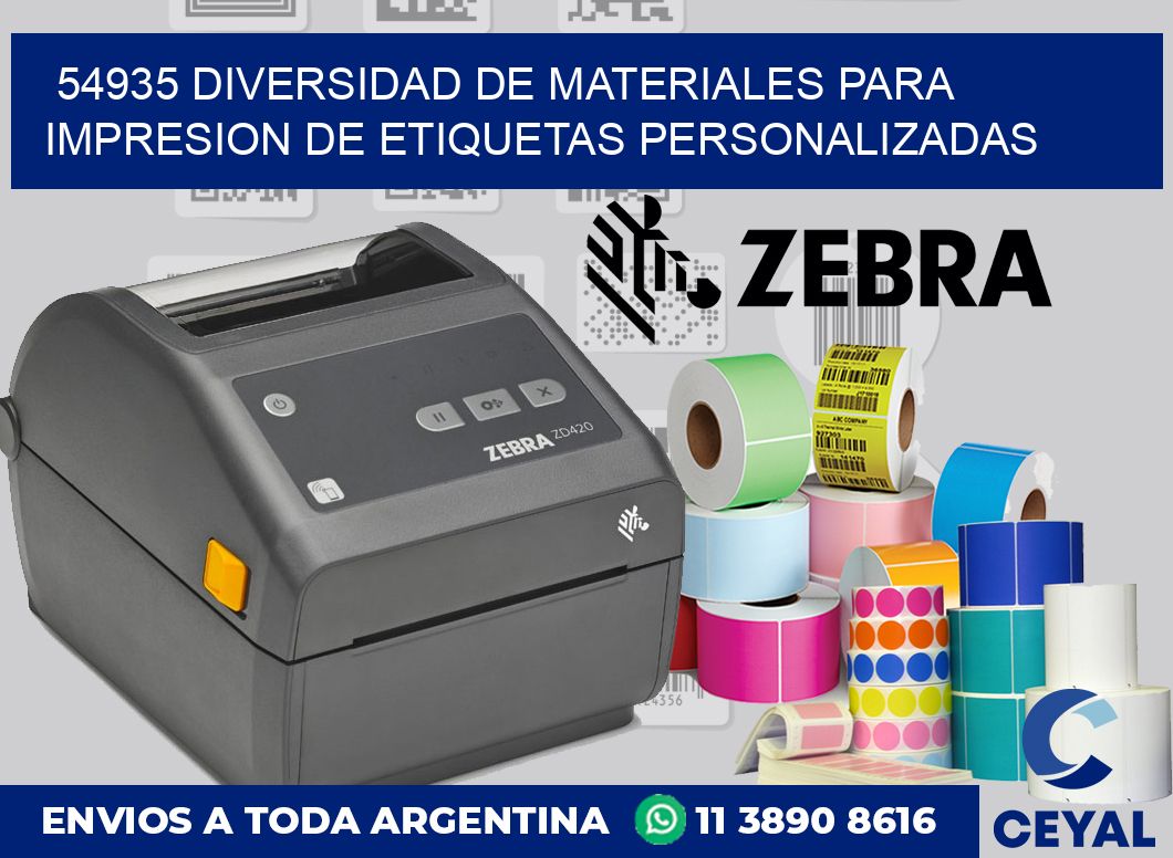 54935 DIVERSIDAD DE MATERIALES PARA IMPRESION DE ETIQUETAS PERSONALIZADAS