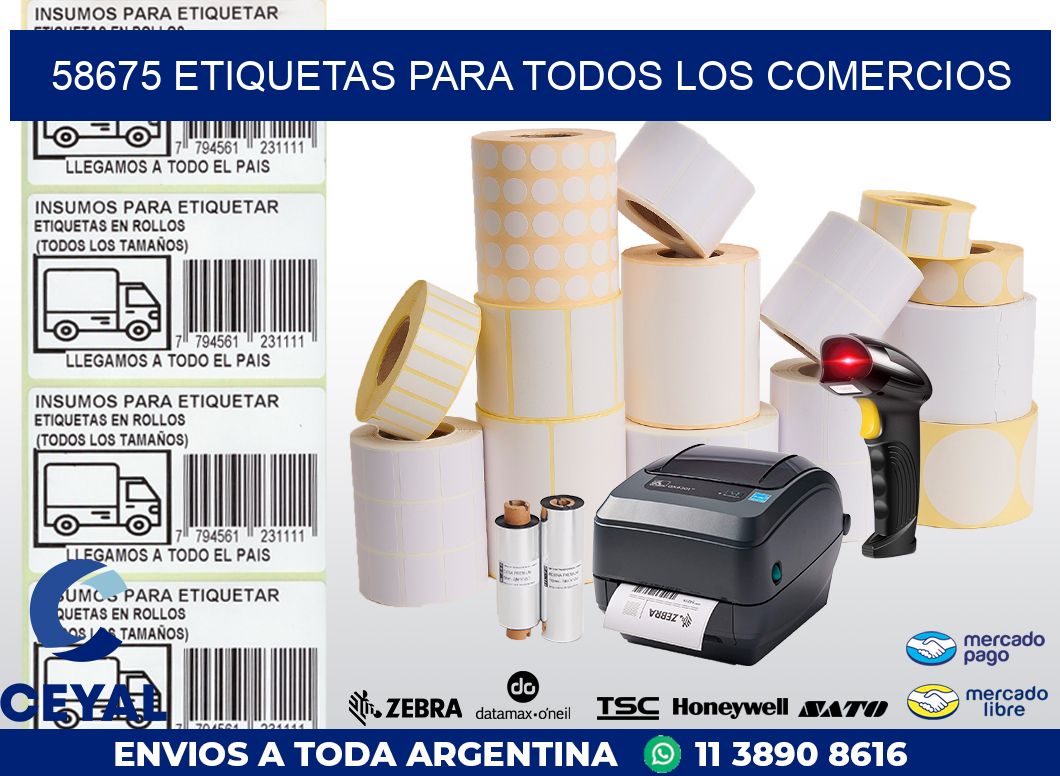 58675 ETIQUETAS PARA TODOS LOS COMERCIOS
