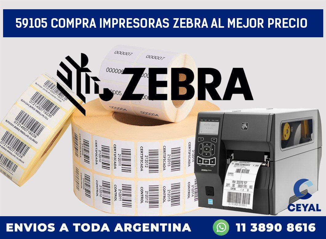 59105 COMPRA IMPRESORAS ZEBRA AL MEJOR PRECIO