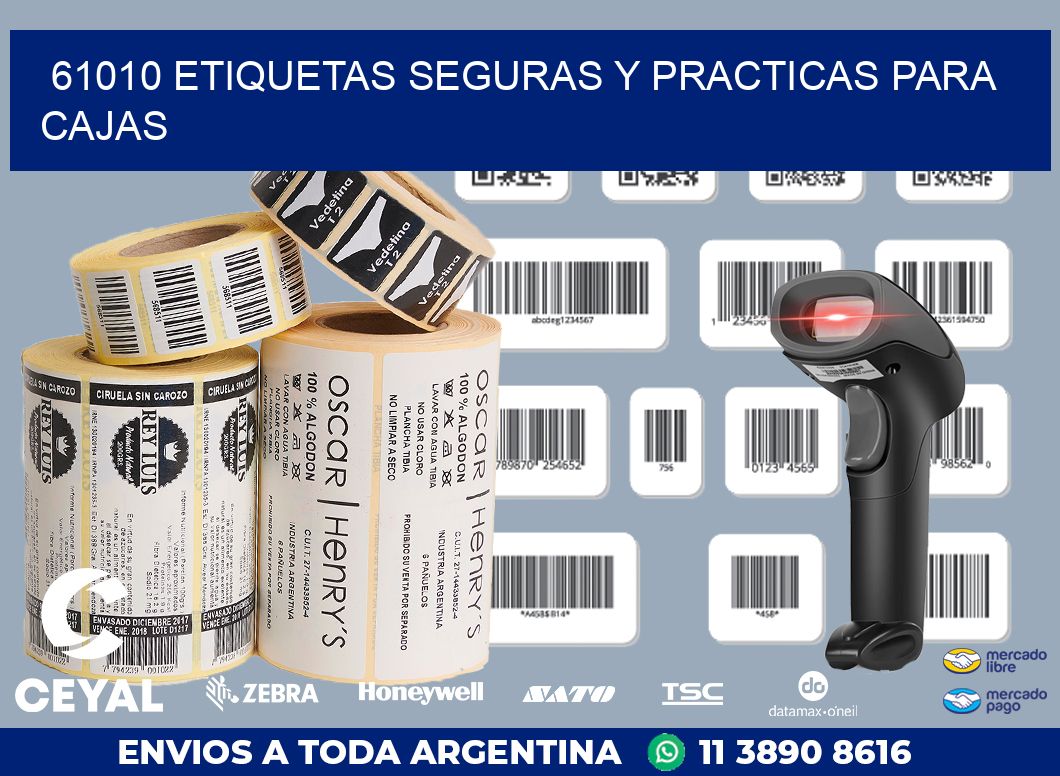 61010 ETIQUETAS SEGURAS Y PRACTICAS PARA CAJAS