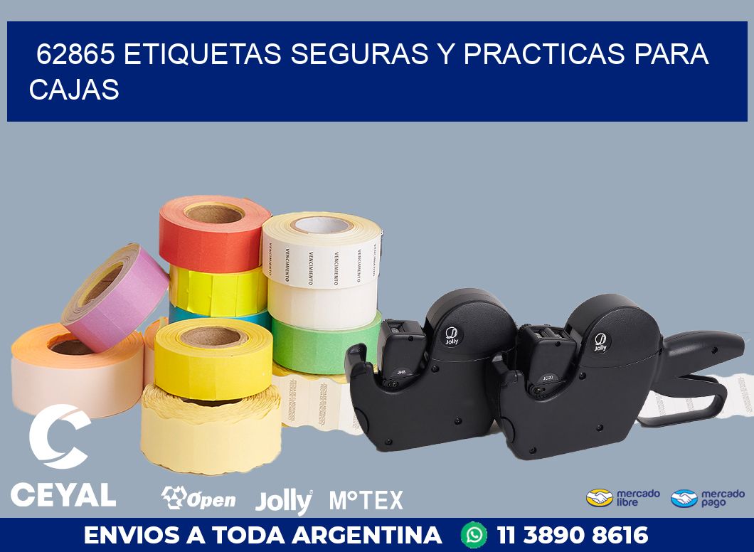 62865 ETIQUETAS SEGURAS Y PRACTICAS PARA CAJAS