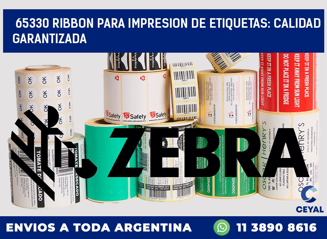 65330 RIBBON PARA IMPRESION DE ETIQUETAS: CALIDAD GARANTIZADA