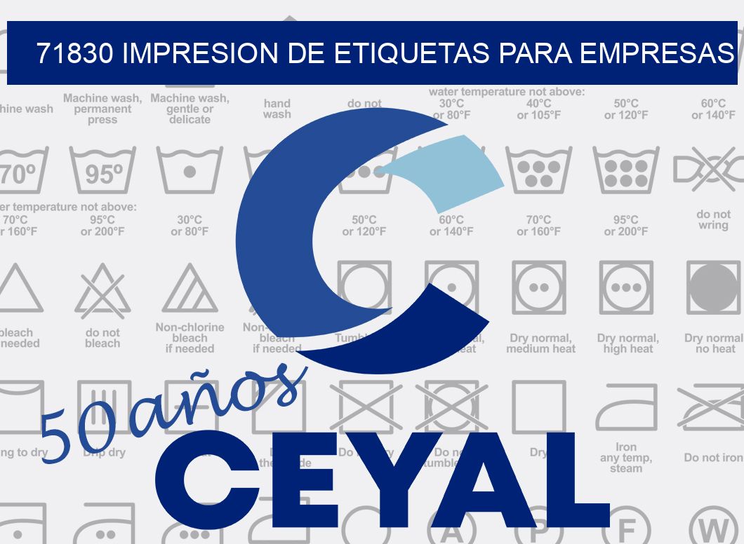 71830 IMPRESION DE ETIQUETAS PARA EMPRESAS