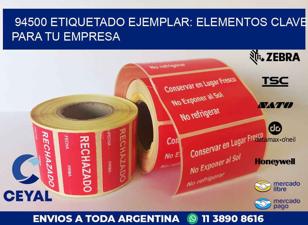 94500 ETIQUETADO EJEMPLAR: ELEMENTOS CLAVE PARA TU EMPRESA