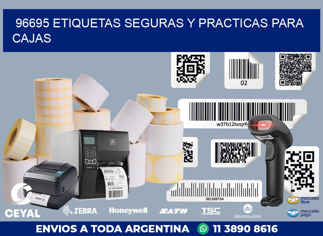 96695 ETIQUETAS SEGURAS Y PRACTICAS PARA CAJAS