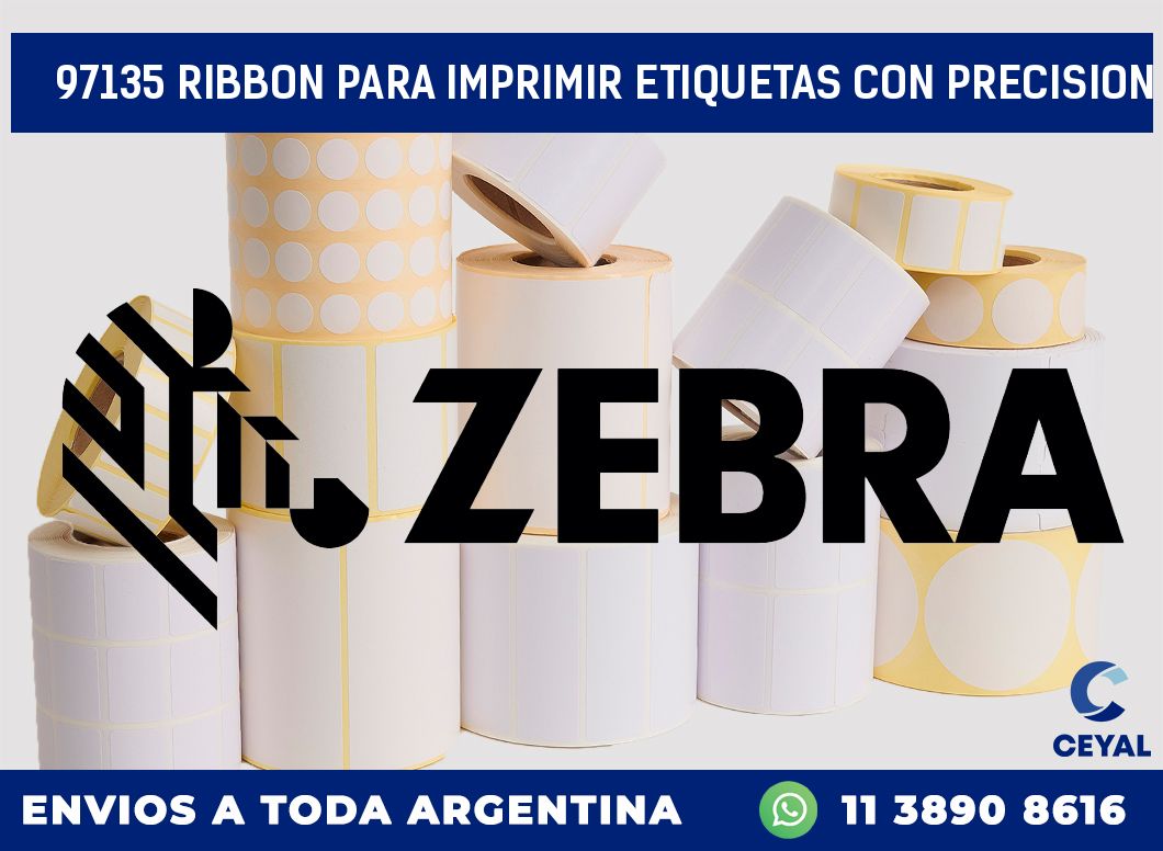 97135 RIBBON PARA IMPRIMIR ETIQUETAS CON PRECISION