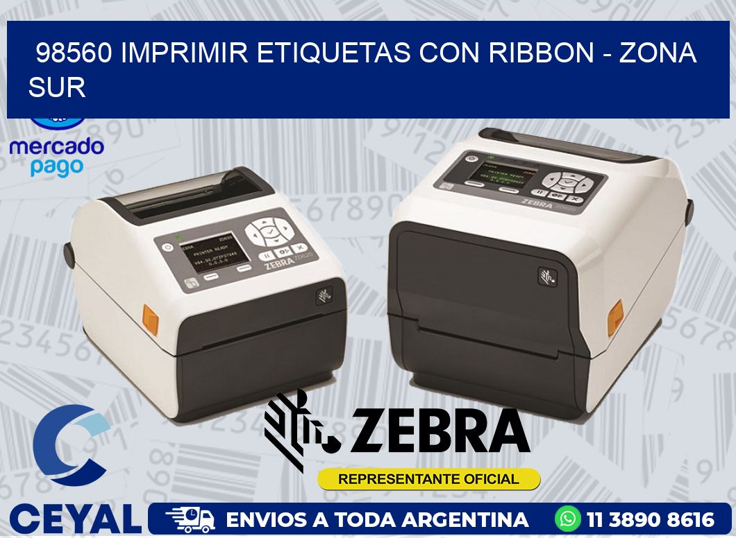 98560 IMPRIMIR ETIQUETAS CON RIBBON - ZONA SUR