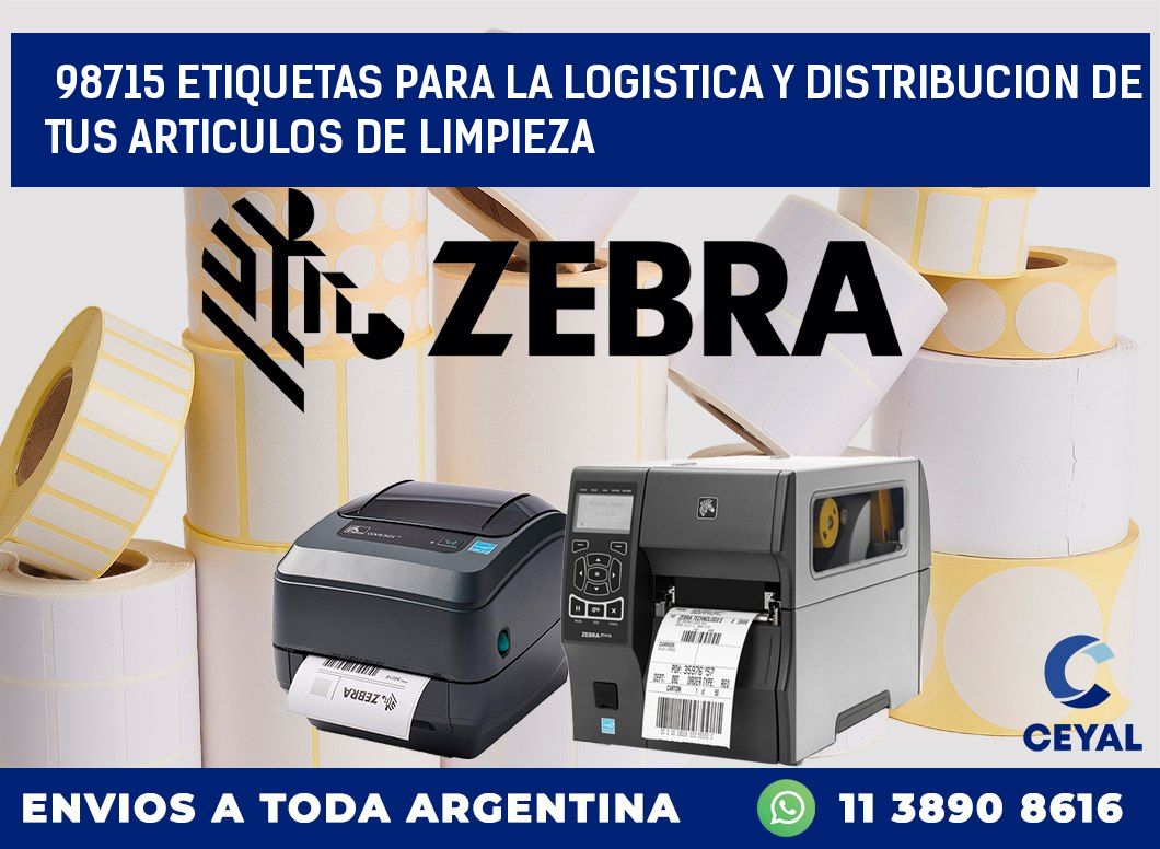 98715 ETIQUETAS PARA LA LOGISTICA Y DISTRIBUCION DE TUS ARTICULOS DE LIMPIEZA