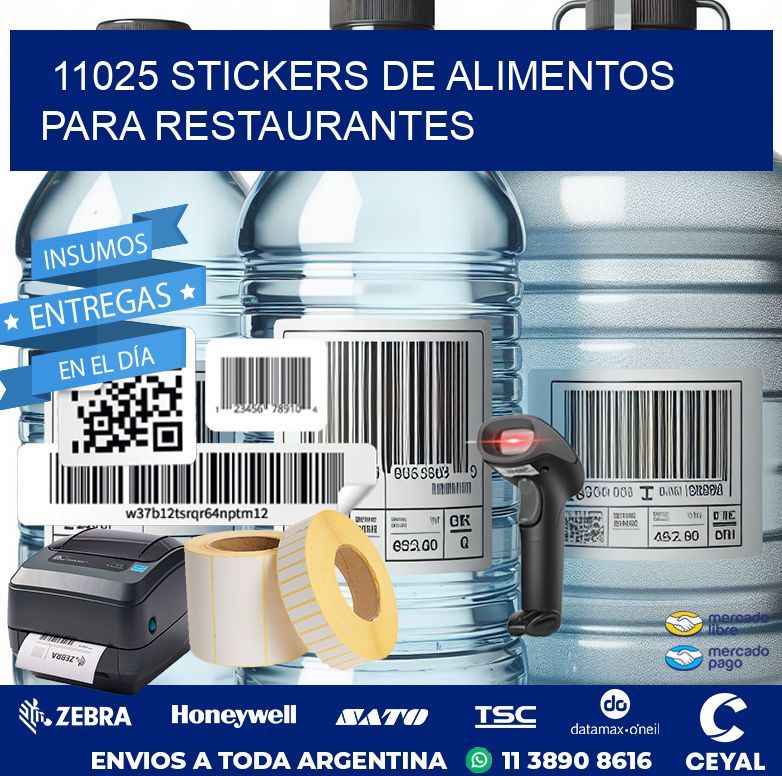 11025 STICKERS DE ALIMENTOS PARA RESTAURANTES