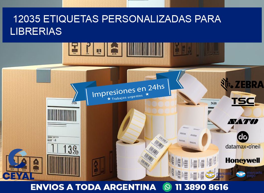 12035 ETIQUETAS PERSONALIZADAS PARA LIBRERIAS