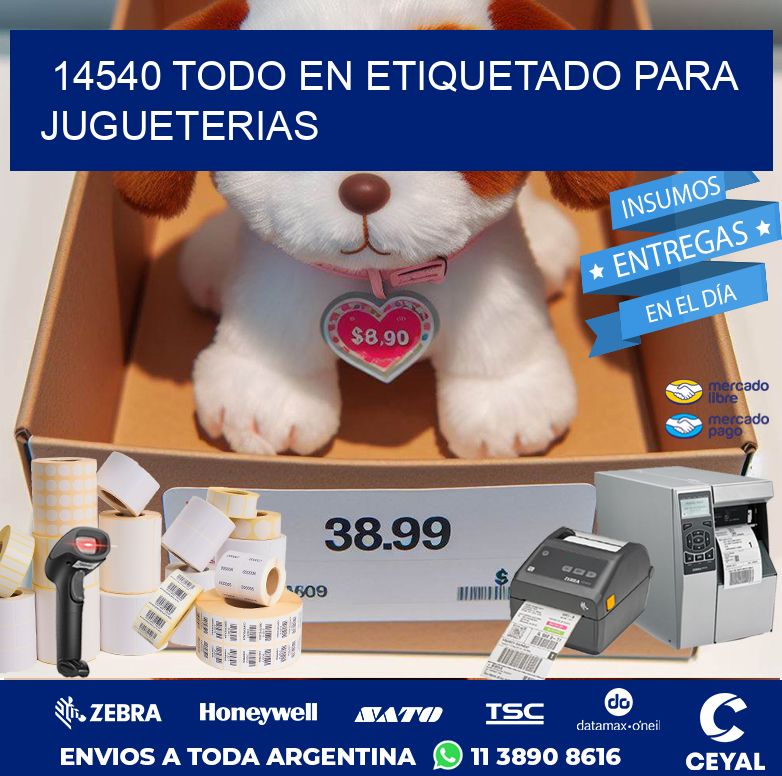 14540 TODO EN ETIQUETADO PARA JUGUETERIAS