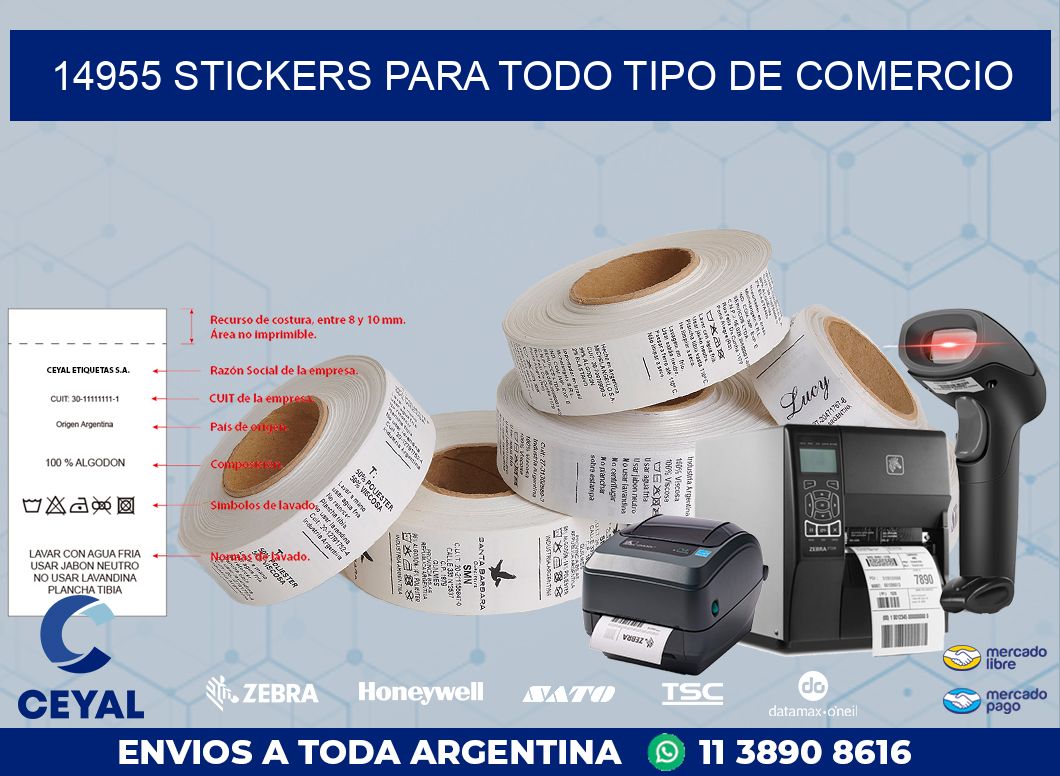 14955 STICKERS PARA TODO TIPO DE COMERCIO
