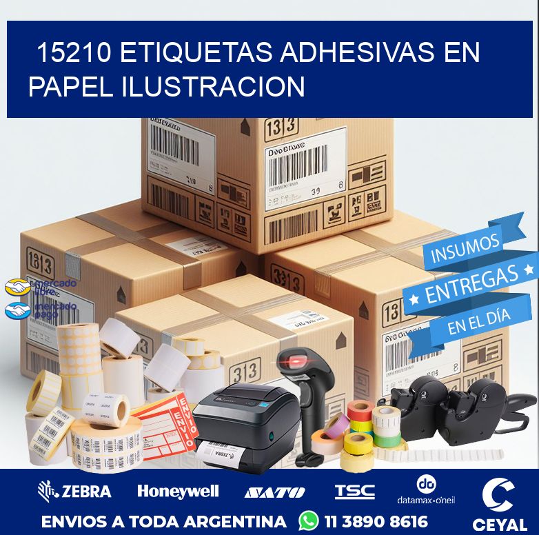 15210 ETIQUETAS ADHESIVAS EN PAPEL ILUSTRACION