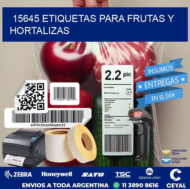 15645 ETIQUETAS PARA FRUTAS Y HORTALIZAS