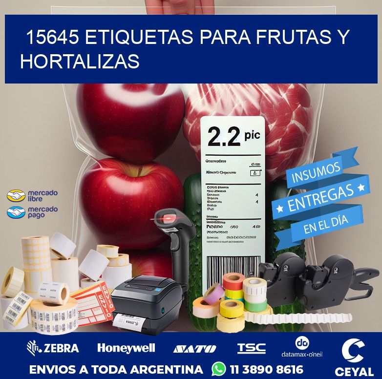 15645 ETIQUETAS PARA FRUTAS Y HORTALIZAS