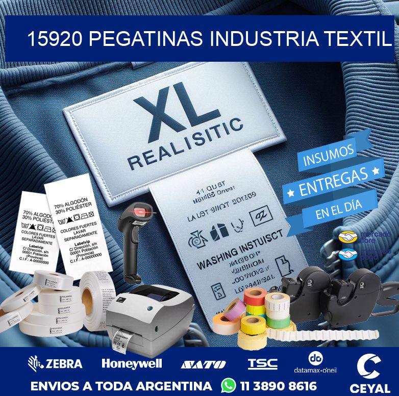 15920 PEGATINAS INDUSTRIA TEXTIL