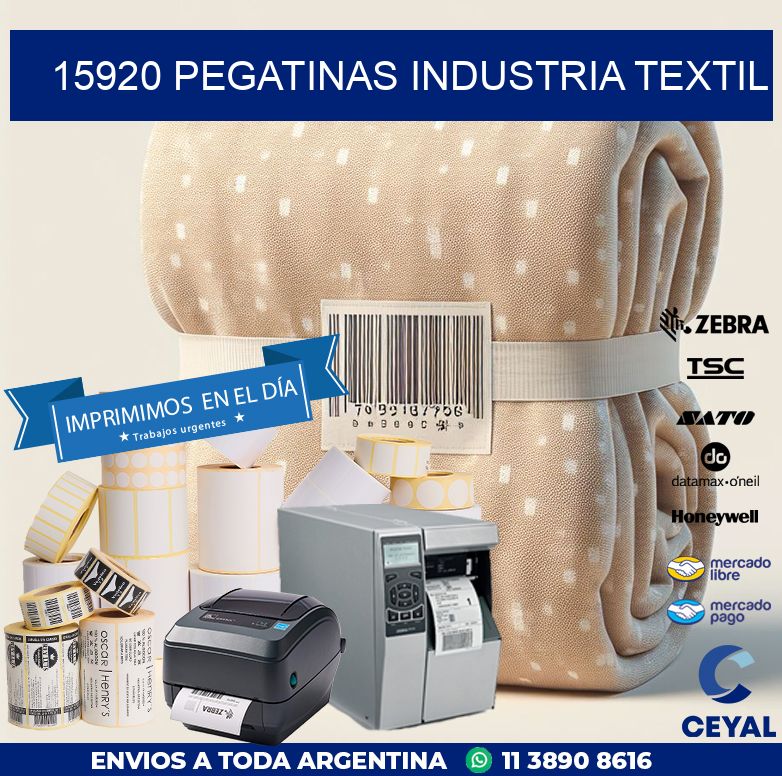 15920 PEGATINAS INDUSTRIA TEXTIL