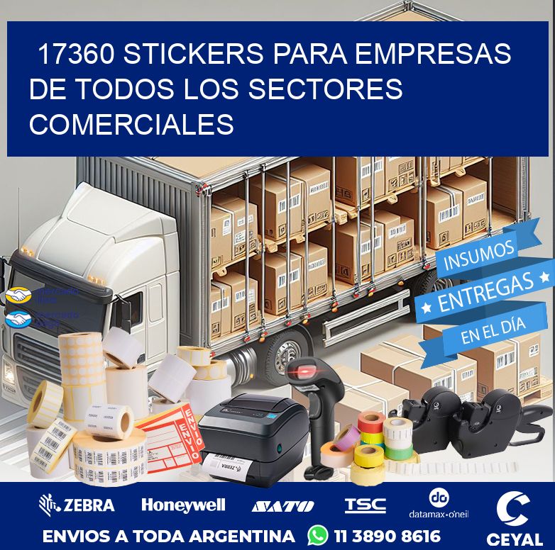 17360 STICKERS PARA EMPRESAS DE TODOS LOS SECTORES COMERCIALES