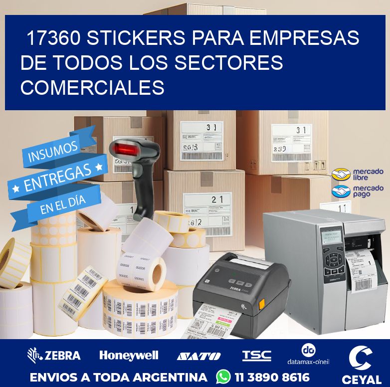 17360 STICKERS PARA EMPRESAS DE TODOS LOS SECTORES COMERCIALES