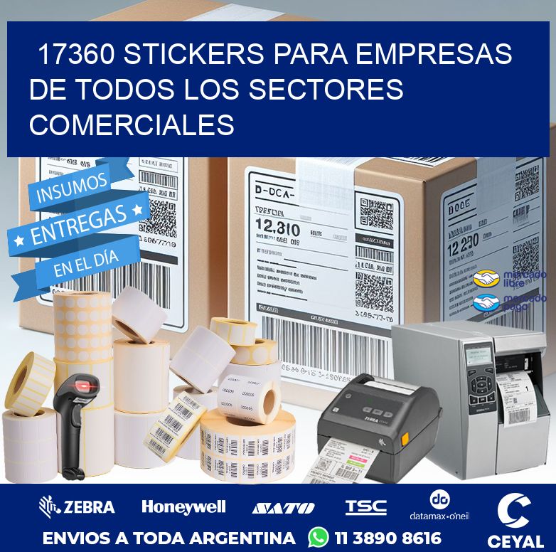 17360 STICKERS PARA EMPRESAS DE TODOS LOS SECTORES COMERCIALES