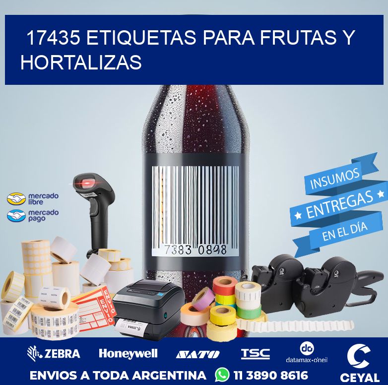 17435 ETIQUETAS PARA FRUTAS Y HORTALIZAS