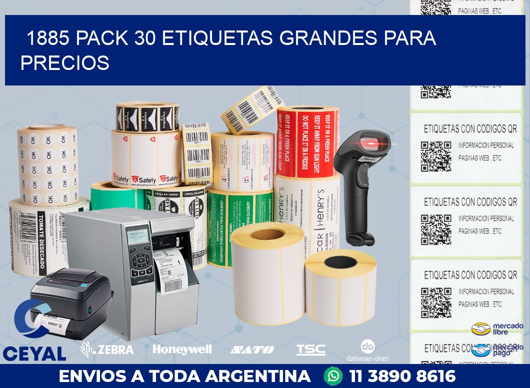 1885 PACK 30 ETIQUETAS GRANDES PARA PRECIOS