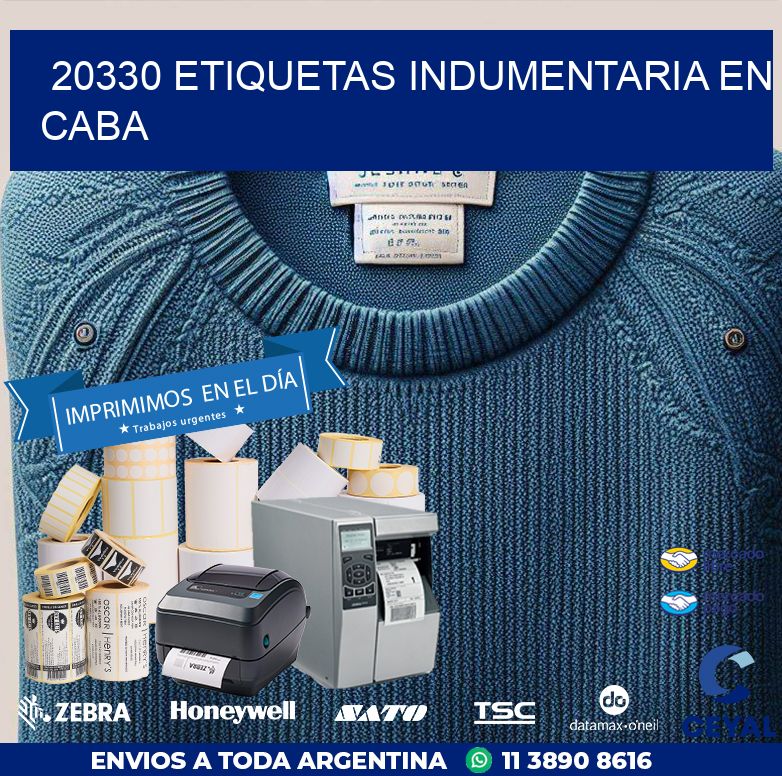 20330 ETIQUETAS INDUMENTARIA EN CABA