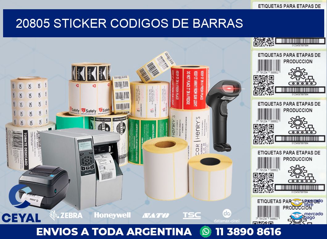 20805 STICKER CODIGOS DE BARRAS