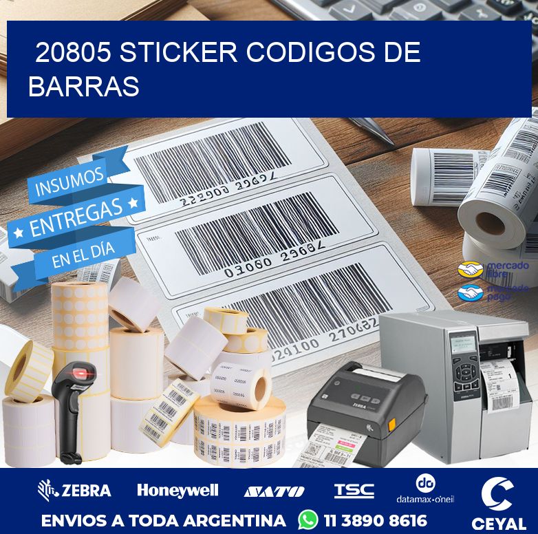 20805 STICKER CODIGOS DE BARRAS