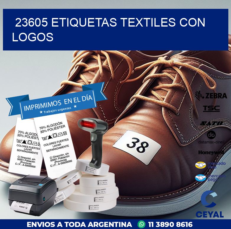 23605 ETIQUETAS TEXTILES CON LOGOS