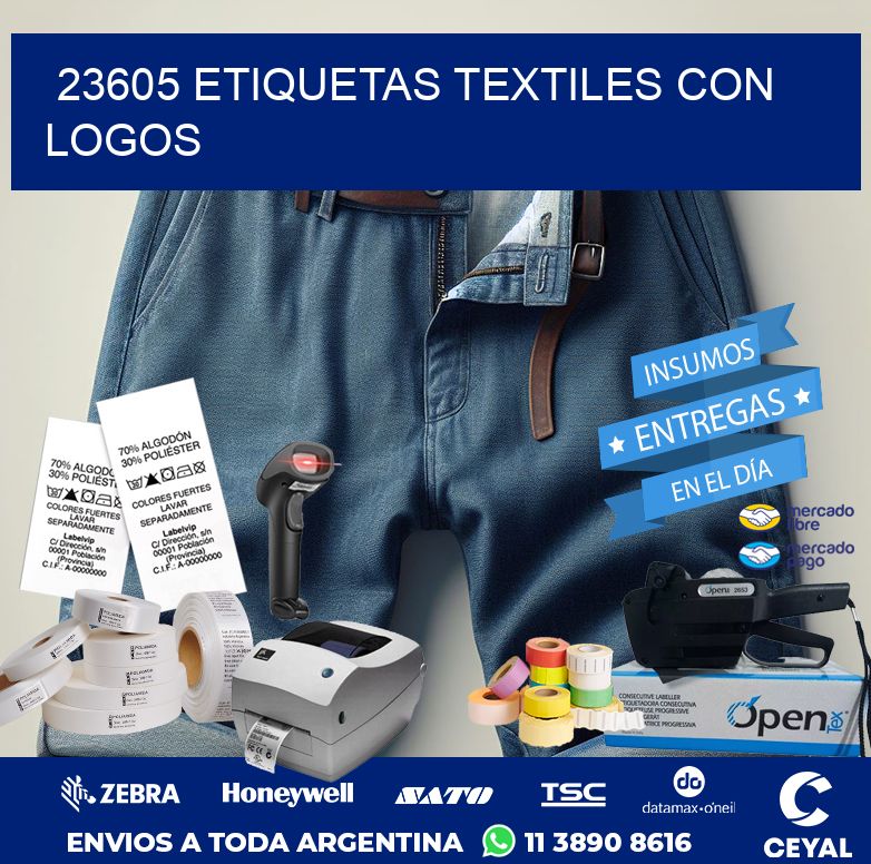 23605 ETIQUETAS TEXTILES CON LOGOS