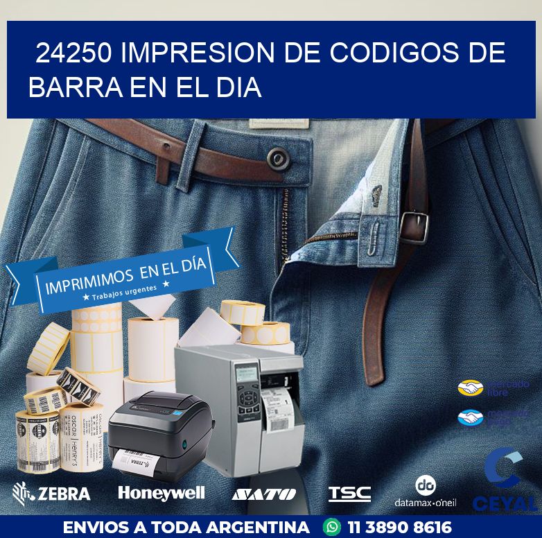 24250 IMPRESION DE CODIGOS DE BARRA EN EL DIA
