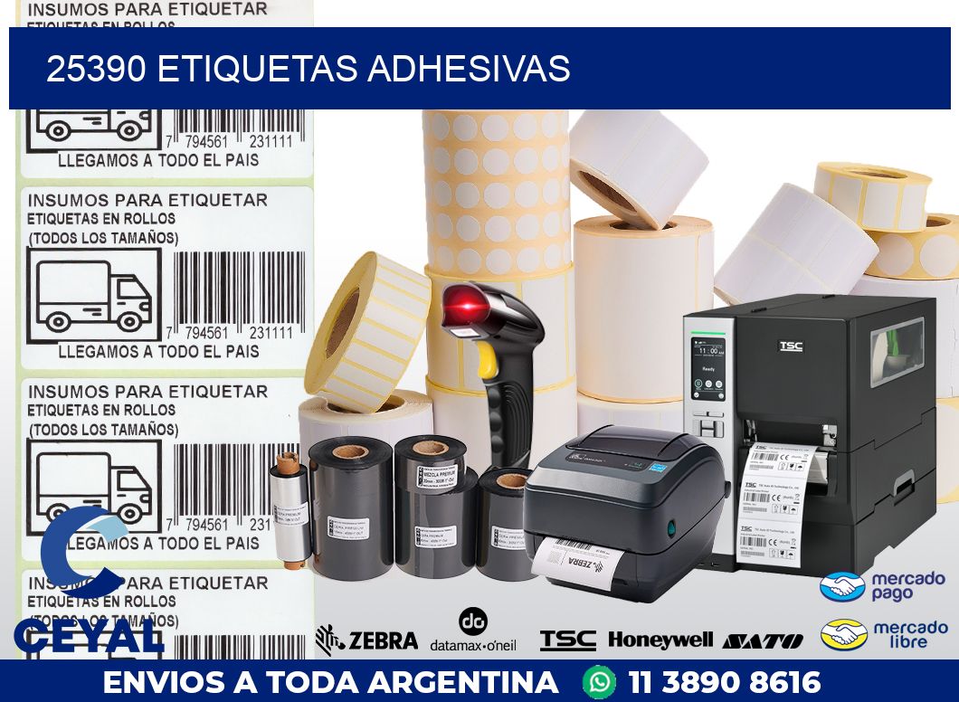 25390 ETIQUETAS ADHESIVAS