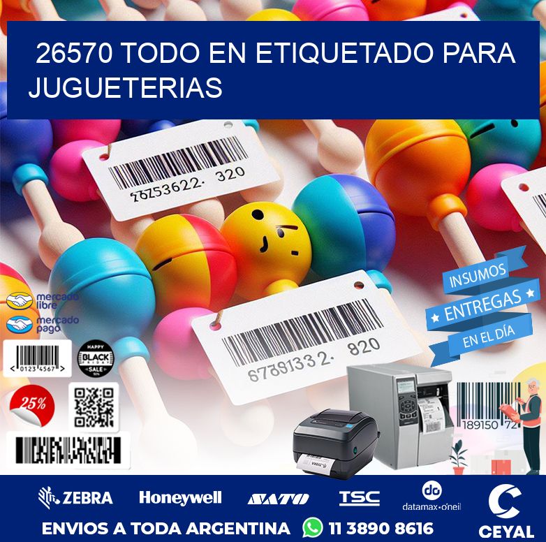 26570 TODO EN ETIQUETADO PARA JUGUETERIAS