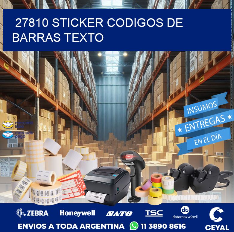 27810 STICKER CODIGOS DE BARRAS TEXTO