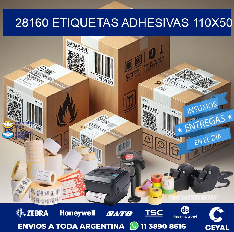 28160 ETIQUETAS ADHESIVAS 110X50