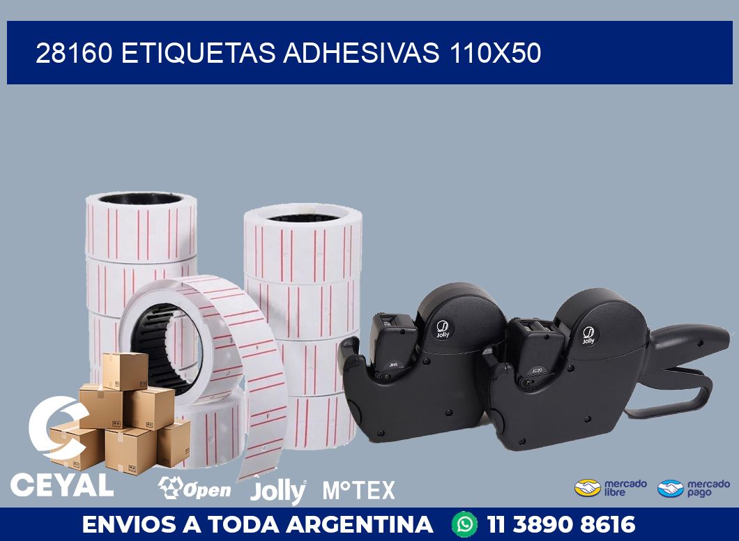 28160 ETIQUETAS ADHESIVAS 110X50