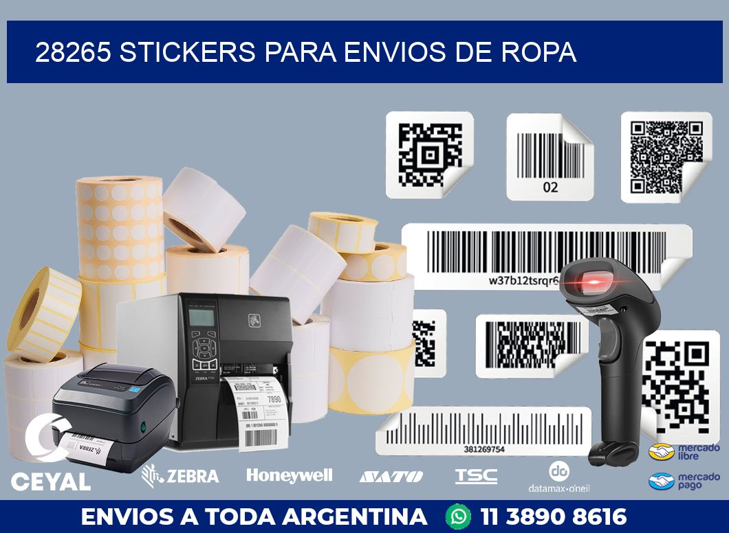 28265 STICKERS PARA ENVIOS DE ROPA