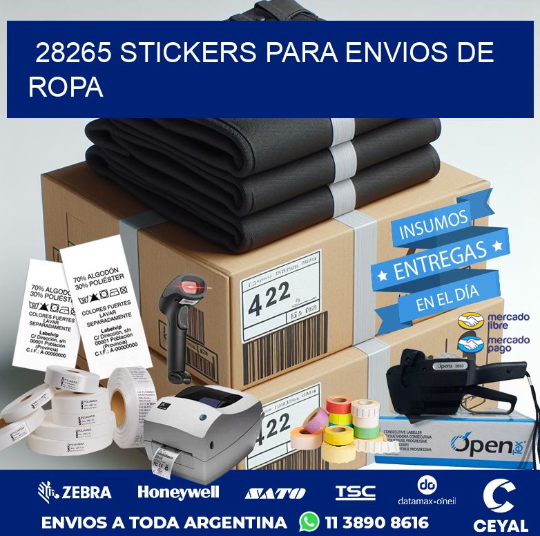 28265 STICKERS PARA ENVIOS DE ROPA
