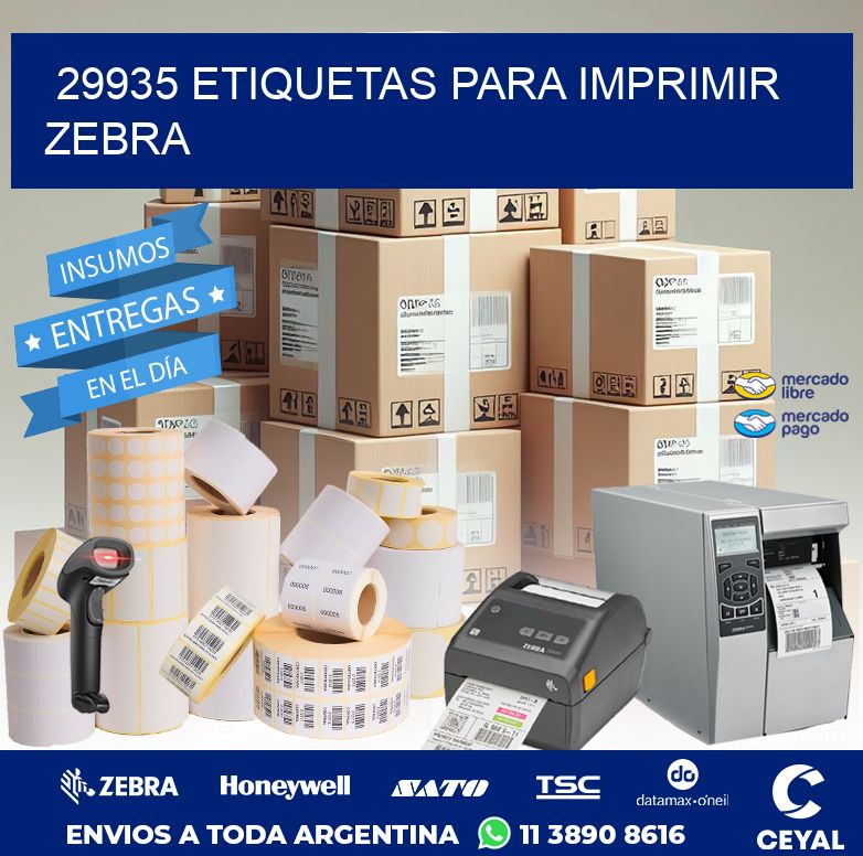 29935 ETIQUETAS PARA IMPRIMIR ZEBRA